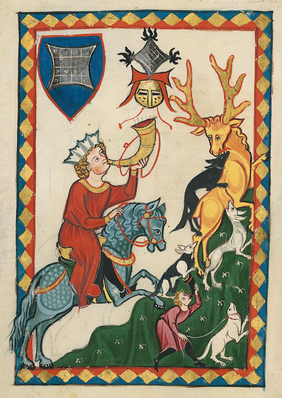 Jagdszene aus dem Codex Manesse